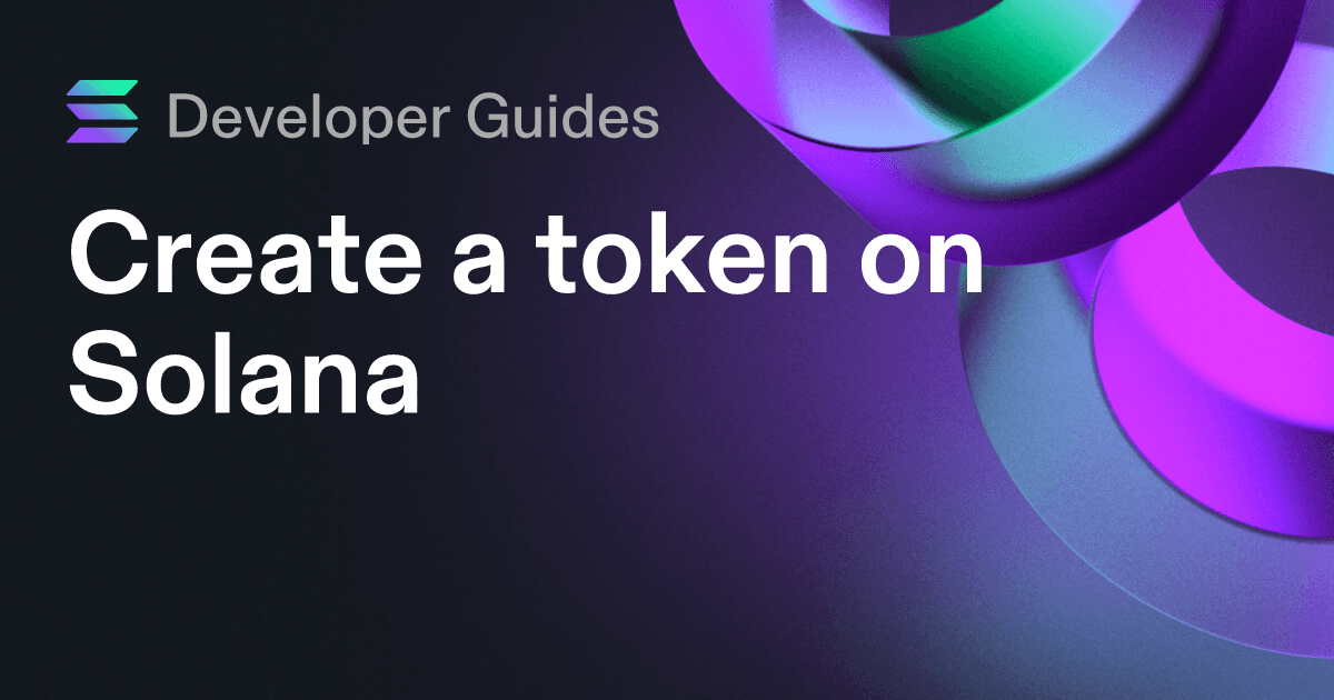 Create a token on Solana